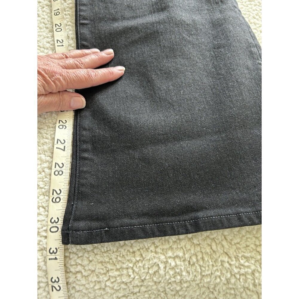 Madewell Womens Mid-Rise Full Length Kick Out Black Denim Jeans Size 32 - Picture 12 of 15